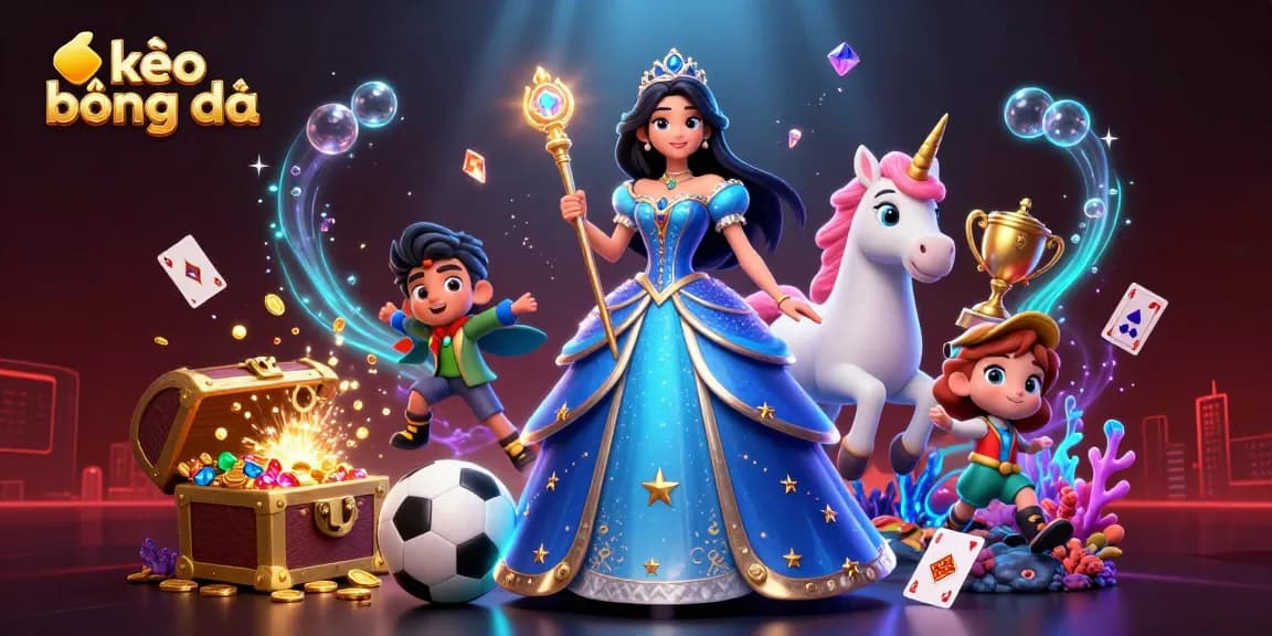 Bet on exciting kèo bóng đá with brilliantly illustrated characters and vibrant sports themes.