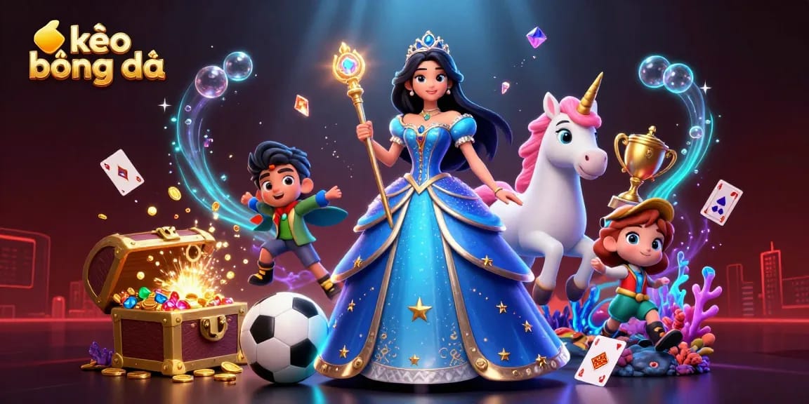 Bet on exciting kèo bóng đá with brilliantly illustrated characters and vibrant sports themes.