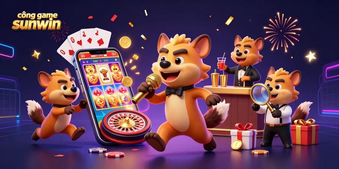 Experience the vibrant cổng game sunwin atmosphere at a humorous casino club full of action and games.
