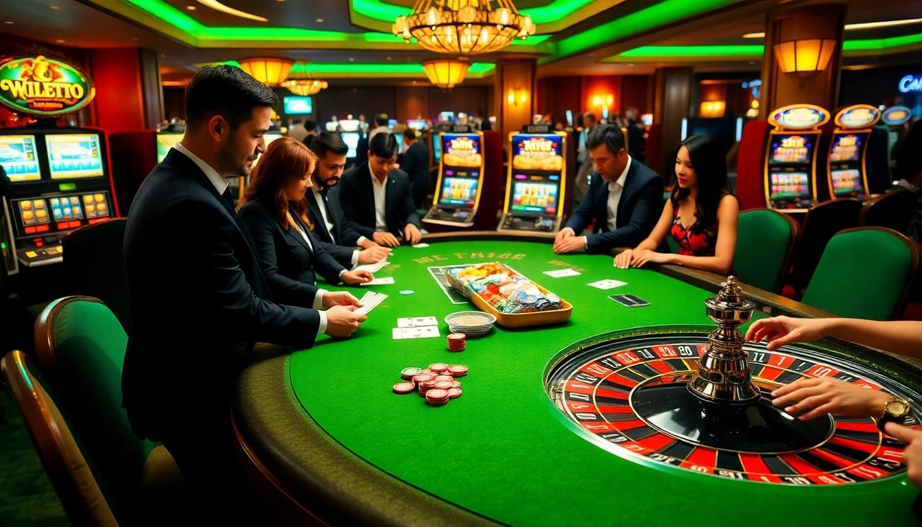 Engaged players enjoying a high-stakes game at 11jili7 com casino table.
