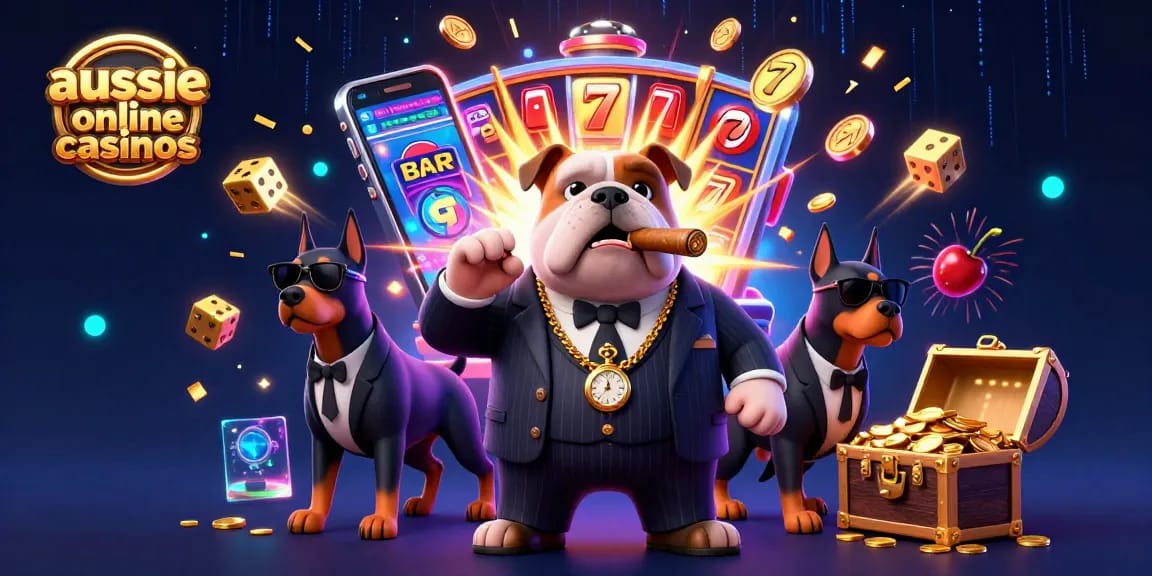 Experience exciting gameplay at aussie online casinos, featuring vibrant characters and jackpot elements.
