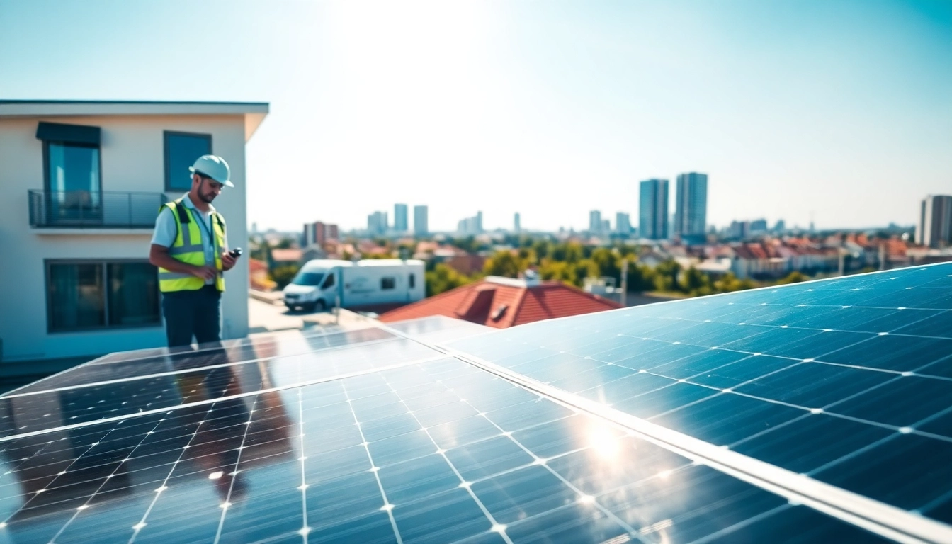 Die Kosten für eine PV anlage kosten wien in einer modernen Urbanumgebung zeigen.